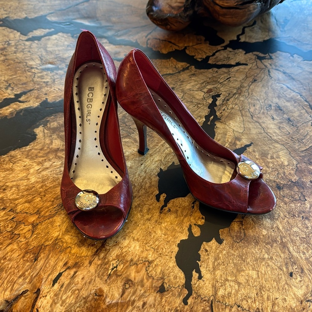 BCBG dark red pumps, size 6.5